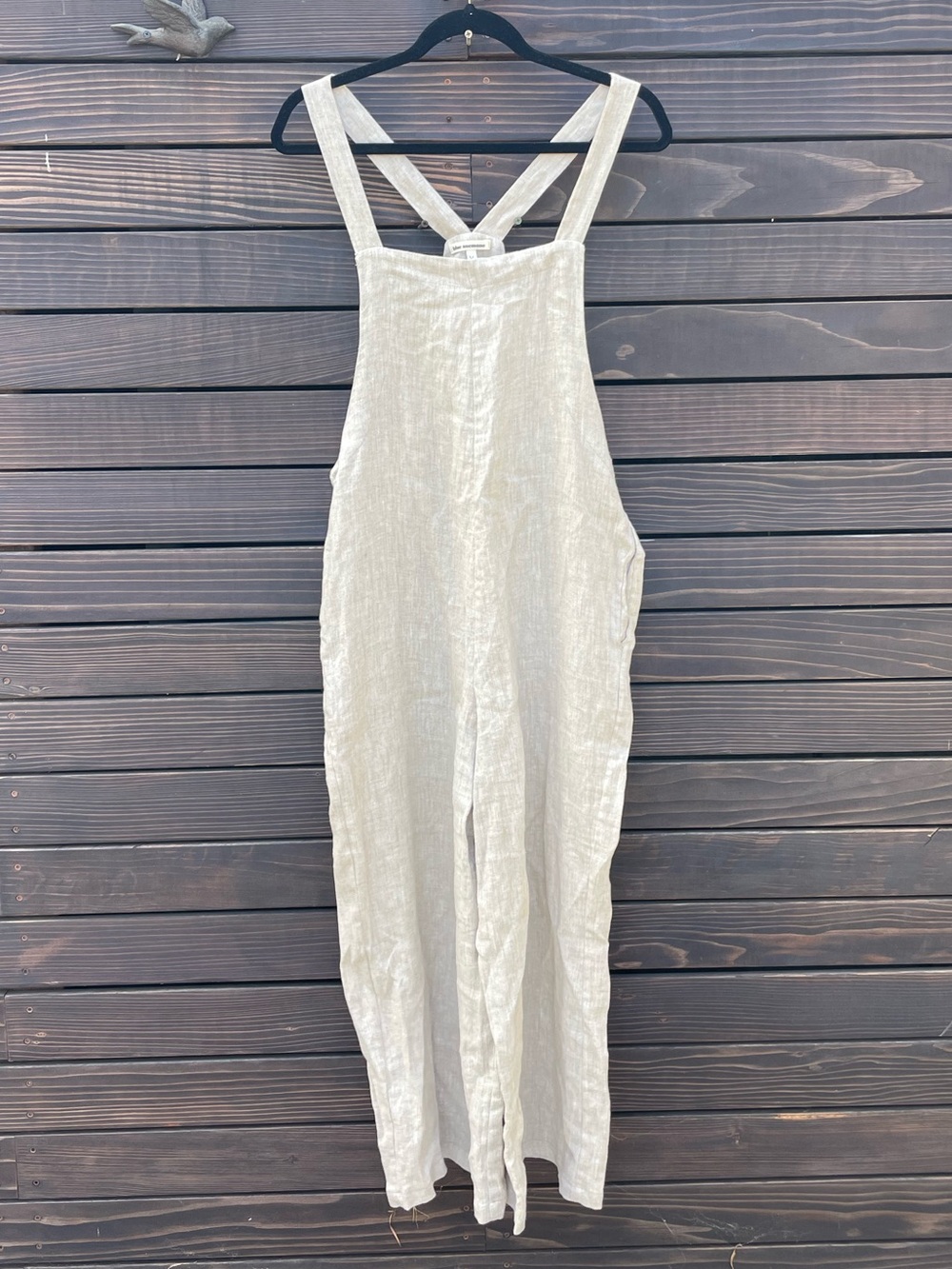 🌳 NWOT Natural Linen Dungarees Sustinable